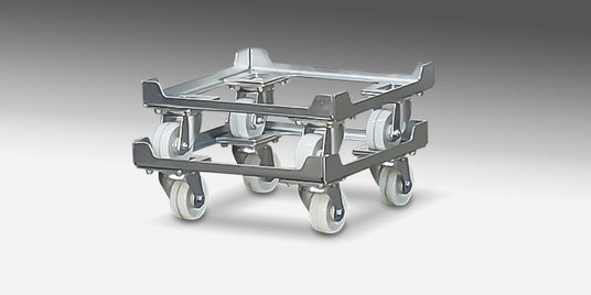 stackable milk crate dolly - single