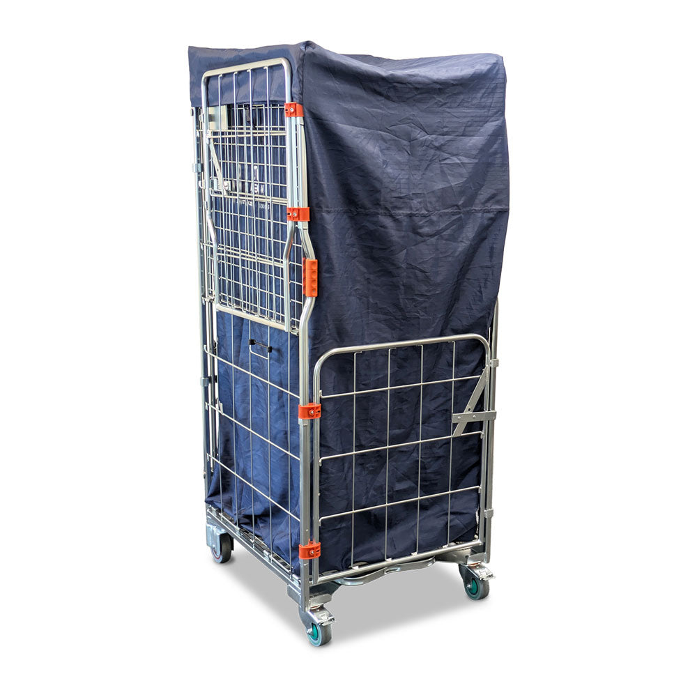 roll cage laundry linen liner bag for soiled linen - covered