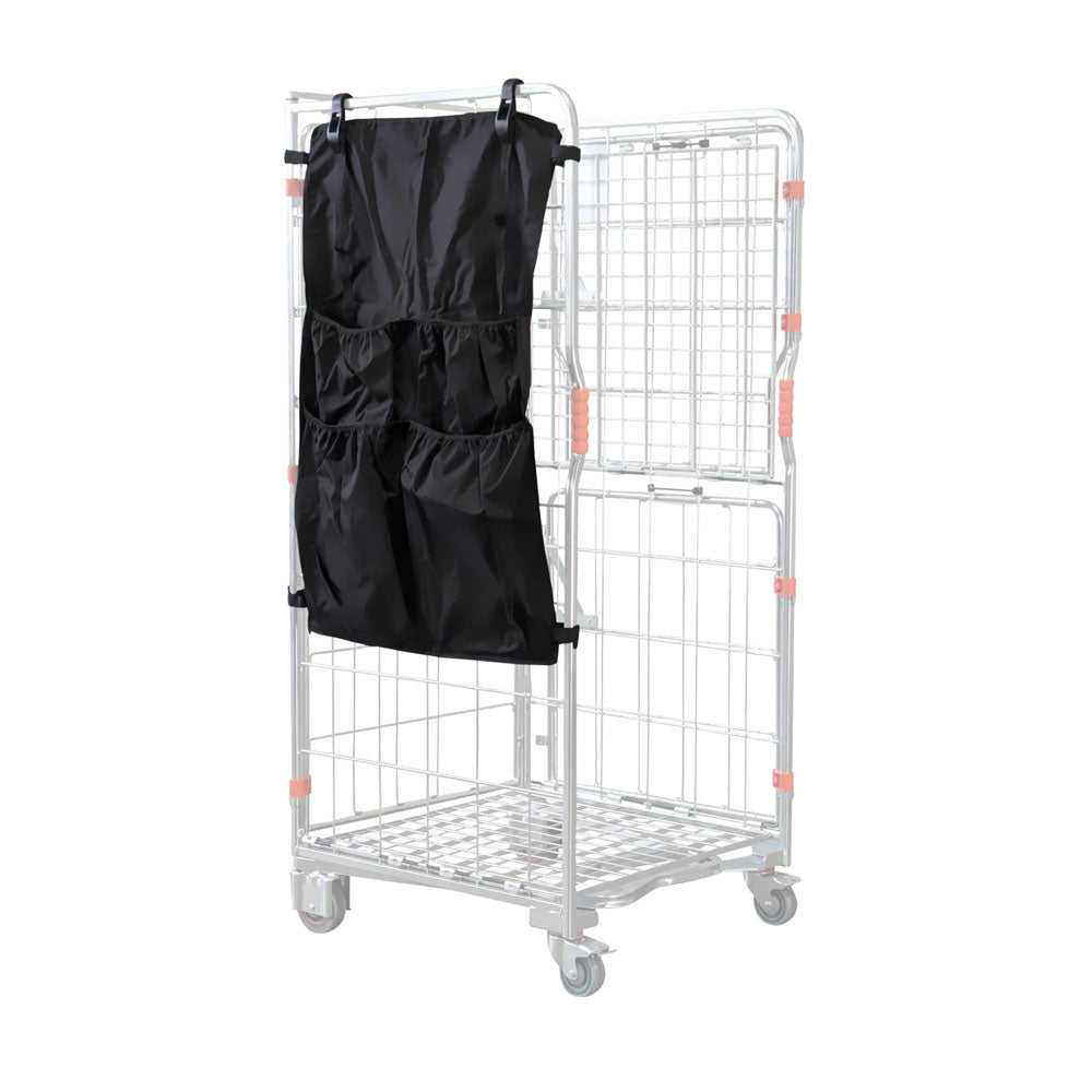 Storage, waste, and recycling pouch to suit RCS04 and RCS05 series roll cages