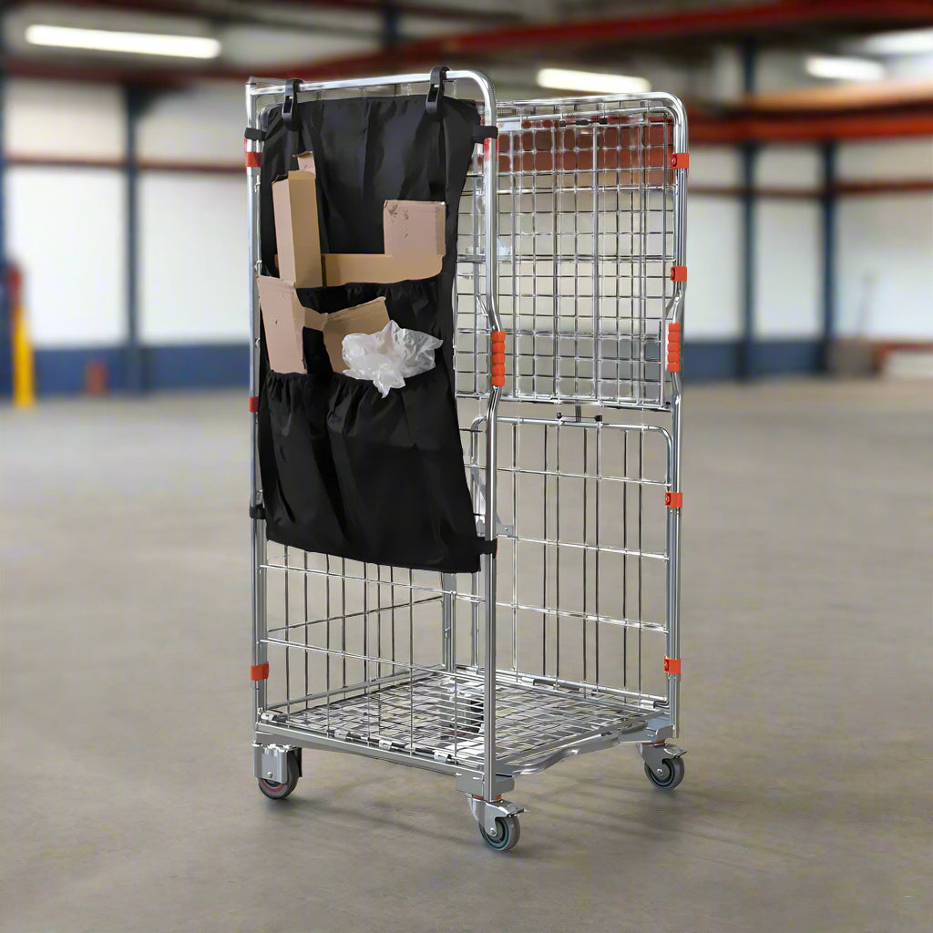 roll cage rubbish pouch bag tidy warehouse