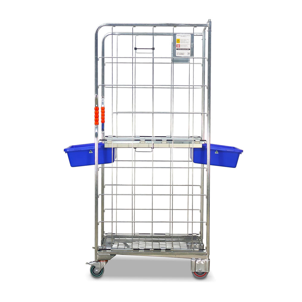 roll cage drawer side view. both drawers open