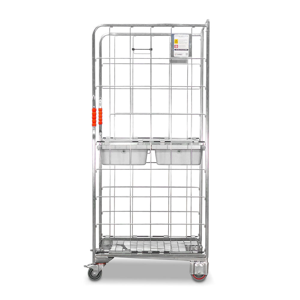 roll cage with 2 removable drawers closed position