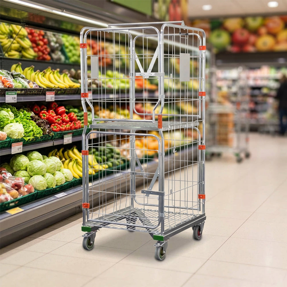 z base roll cage for supermarket grocery and convenience store