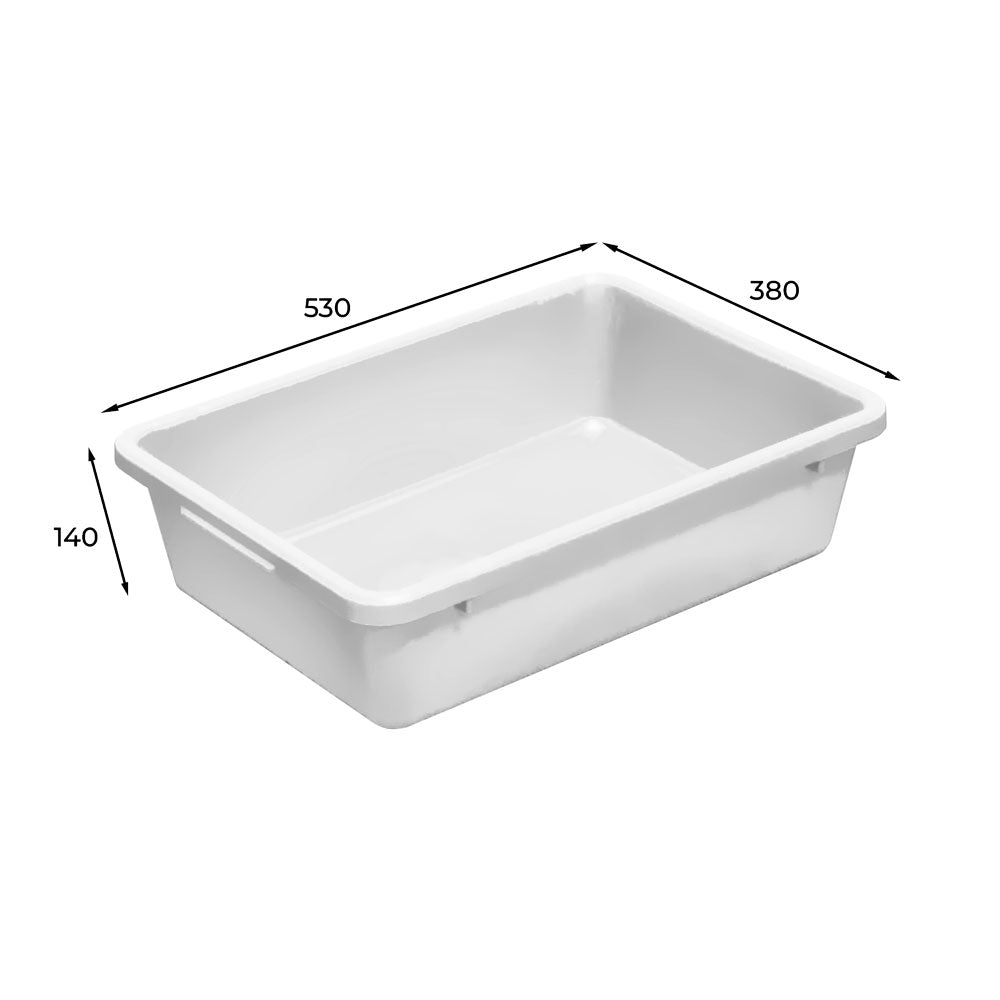 natural colour plastic totes crate with dimensions