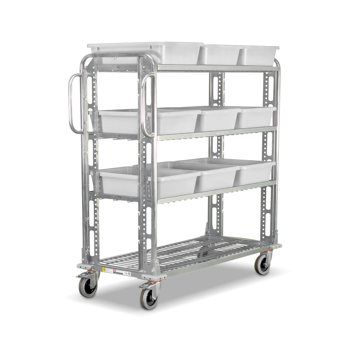ecommerce order picking trolley with 9 totes