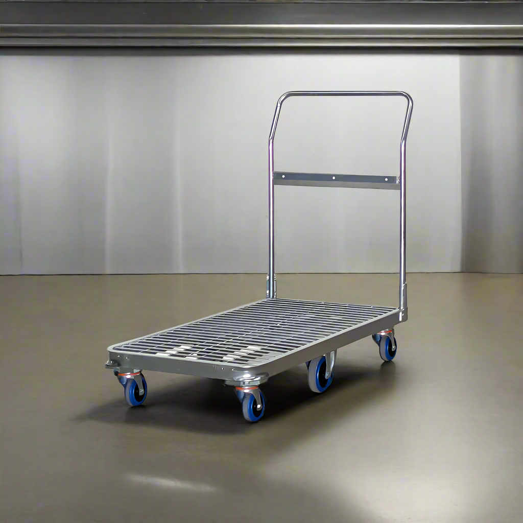 Single tier 6 wheel multi purpose platform trolley. 400kg capacity. 1,140mm(L) x 565mm(W) x 995mm(H)