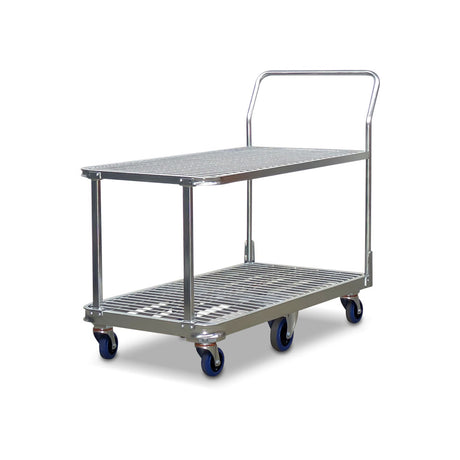 2 tier warehouse trolley - isometric view