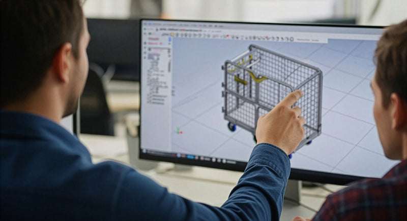 custom designed trolleys and roll cages