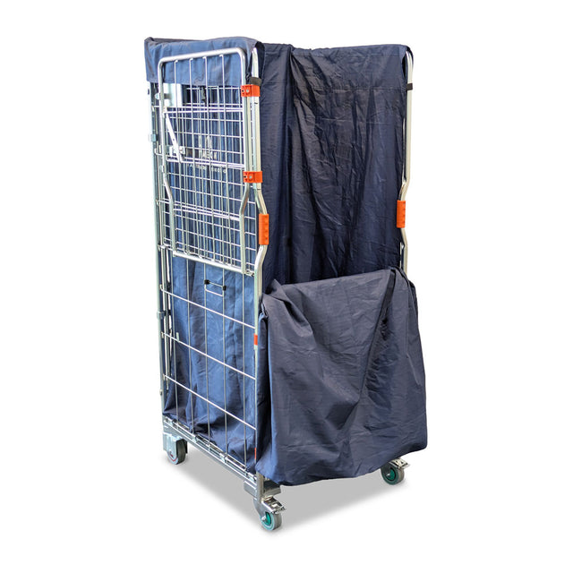 roll cage laundry linen liner bag for soiled linen - open