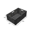 600*400*235 Black crate. Erected. Isometric