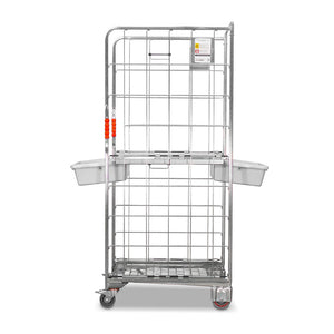 roll cage with 2 removable drawers open position