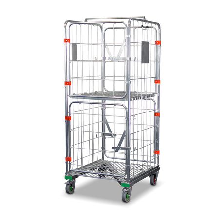 z base 4 sided roll cage for laundry linen supermarkets