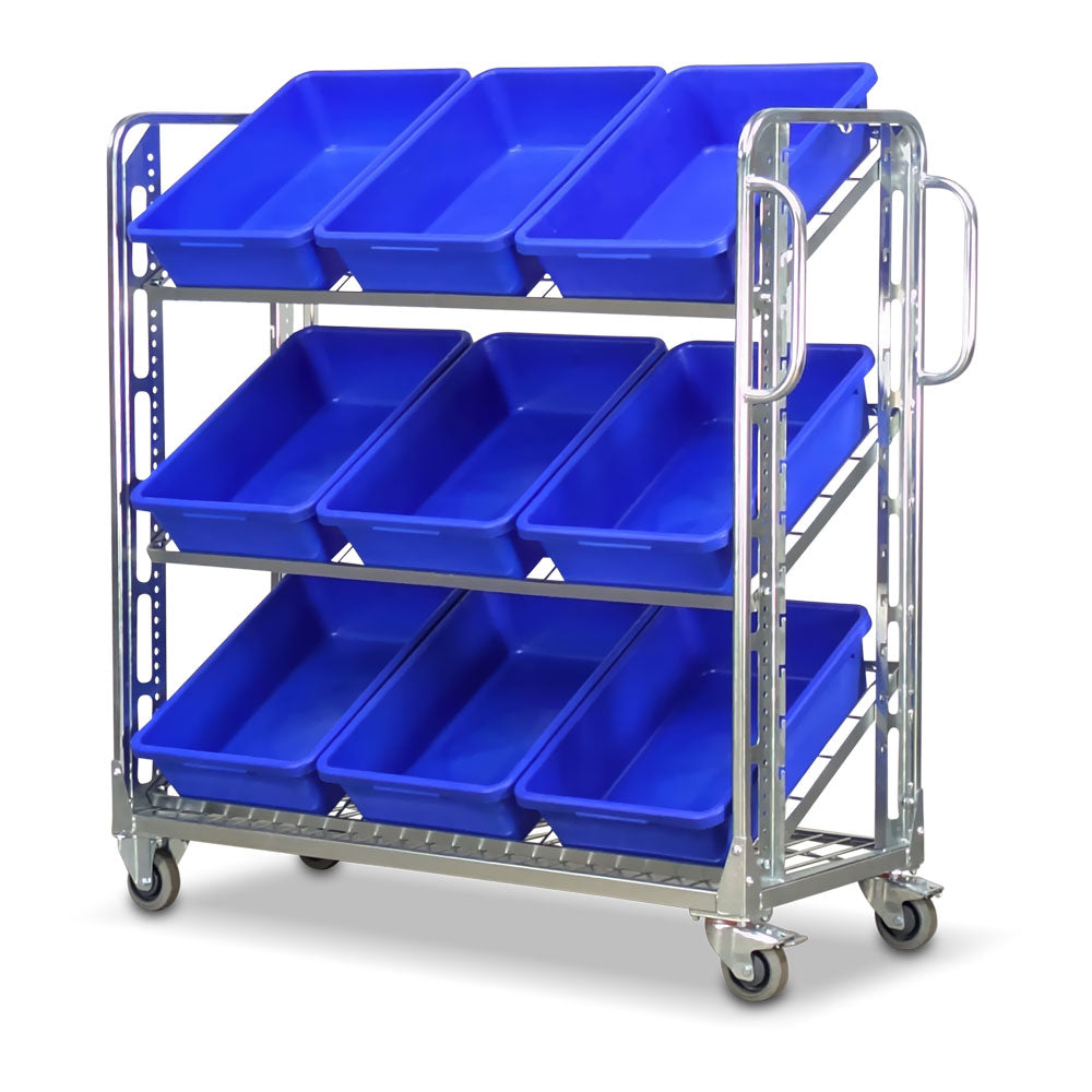 22L Tote bin 532 x 382 x 139mm. Blue
