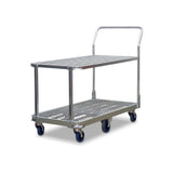 2 tier warehouse trolley - isometric view