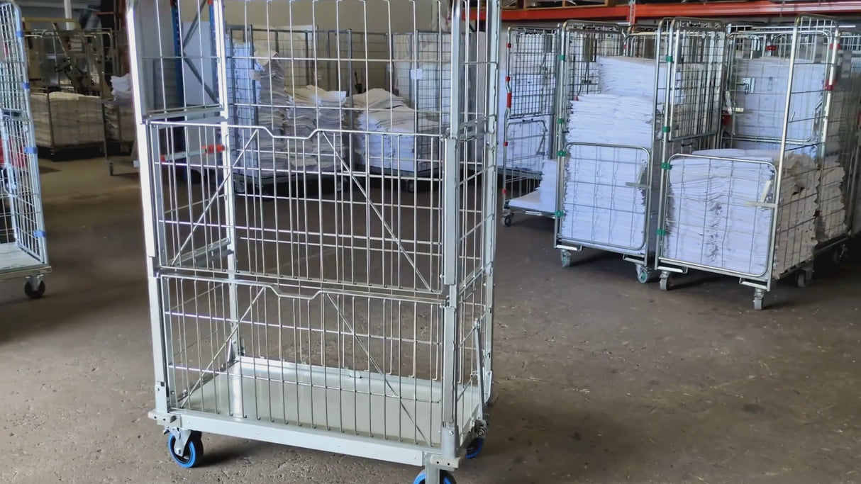 Clean & dirty linen impress trolley with multi-positional shelves 1,175mm(L) x 595mm(W) x 1740mm(H)